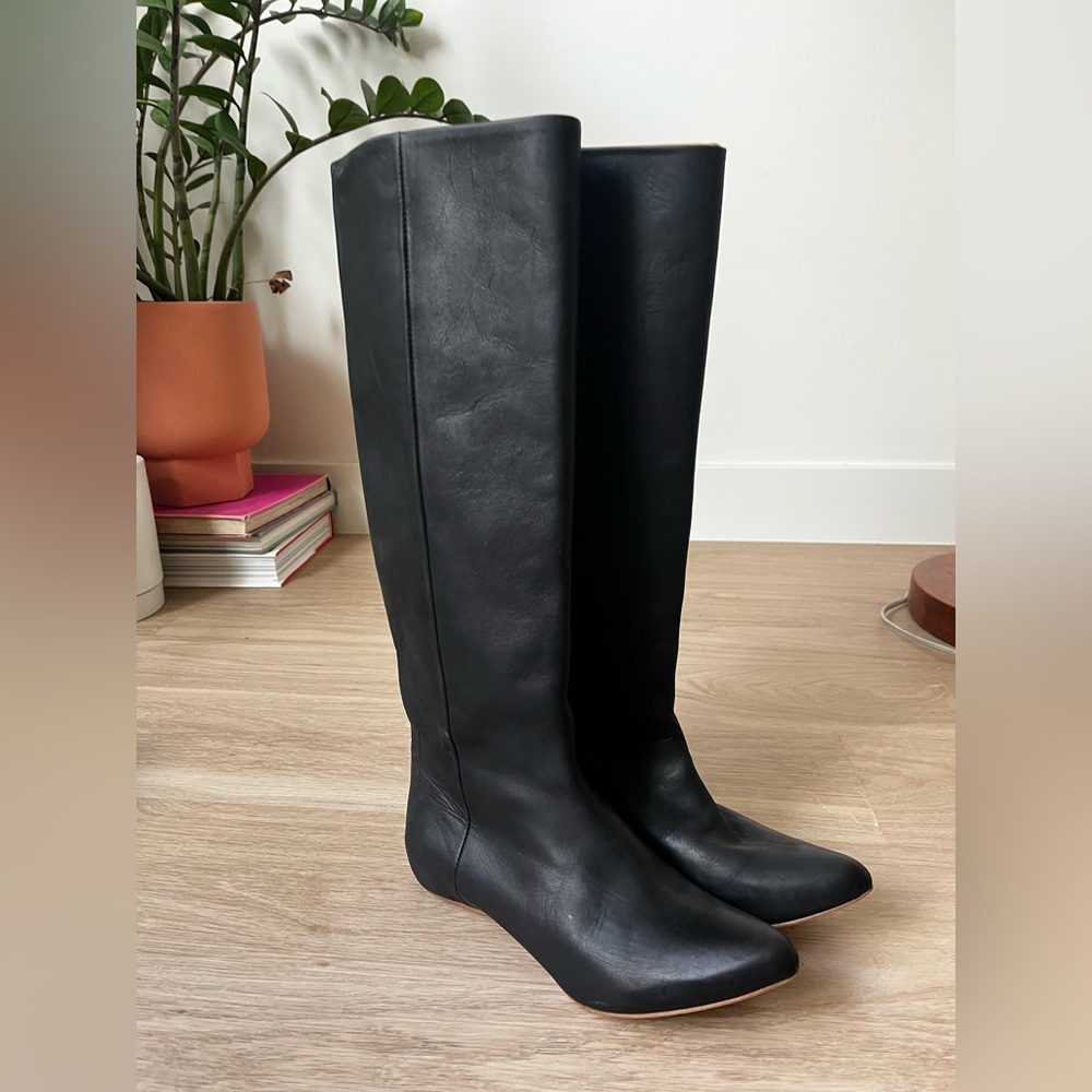 Maison Martin Margiela for H&M Knee High Leather Boots - Size US 6 / EUR 37